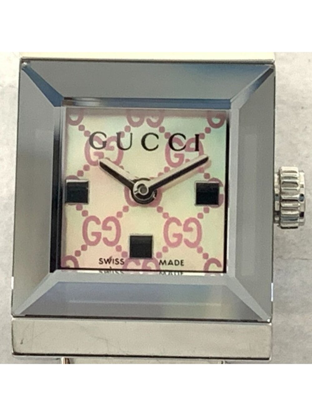 Gucci 128.5 Friends Bangle Watch Silver Pink - Picture 4 of 9